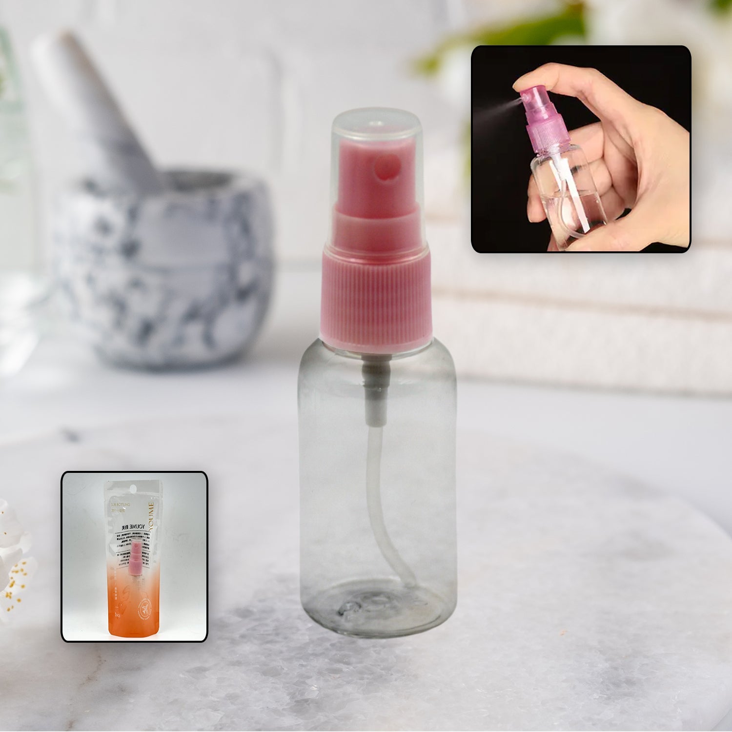 12621 Perfume Make-Up Water Portable Spray Bottle, Empty Spray Bottle Refillable Fine, Perfume For Sanitizer Travel Beauty Makeup Perfume filler (1 Pc)