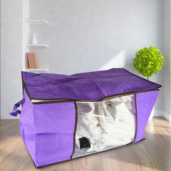 17675 Clothing storage bag with zipper, non-woven storage bag for storing the clothes and sarees.