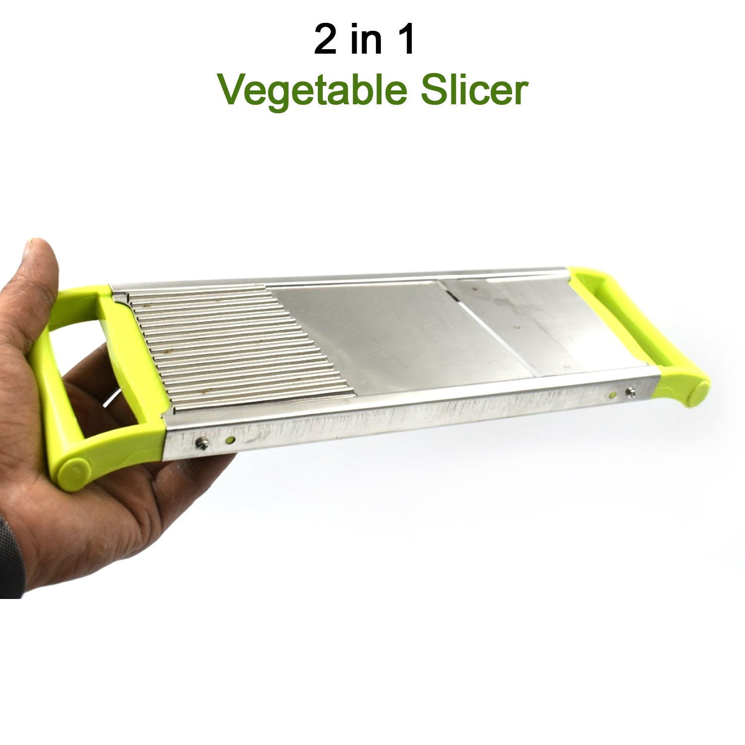 2688 2 in 1 Potato Slicer used in all kinds of household kitchen purposes for cutting and slicing of potatoes.