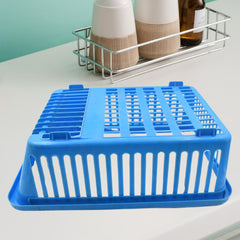 0657 Unbreakable Plastic 3 in 1 Kitchen Sink Drainer Drying Rack (Without Bottom Tray) (MOQ :- 6 Pc)