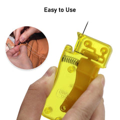 8456 Needle Threader, Stylish Appearance Comfortable Grip Lightweight Portable Automatic Needle Threader for Sewing for Home (1 Pc)