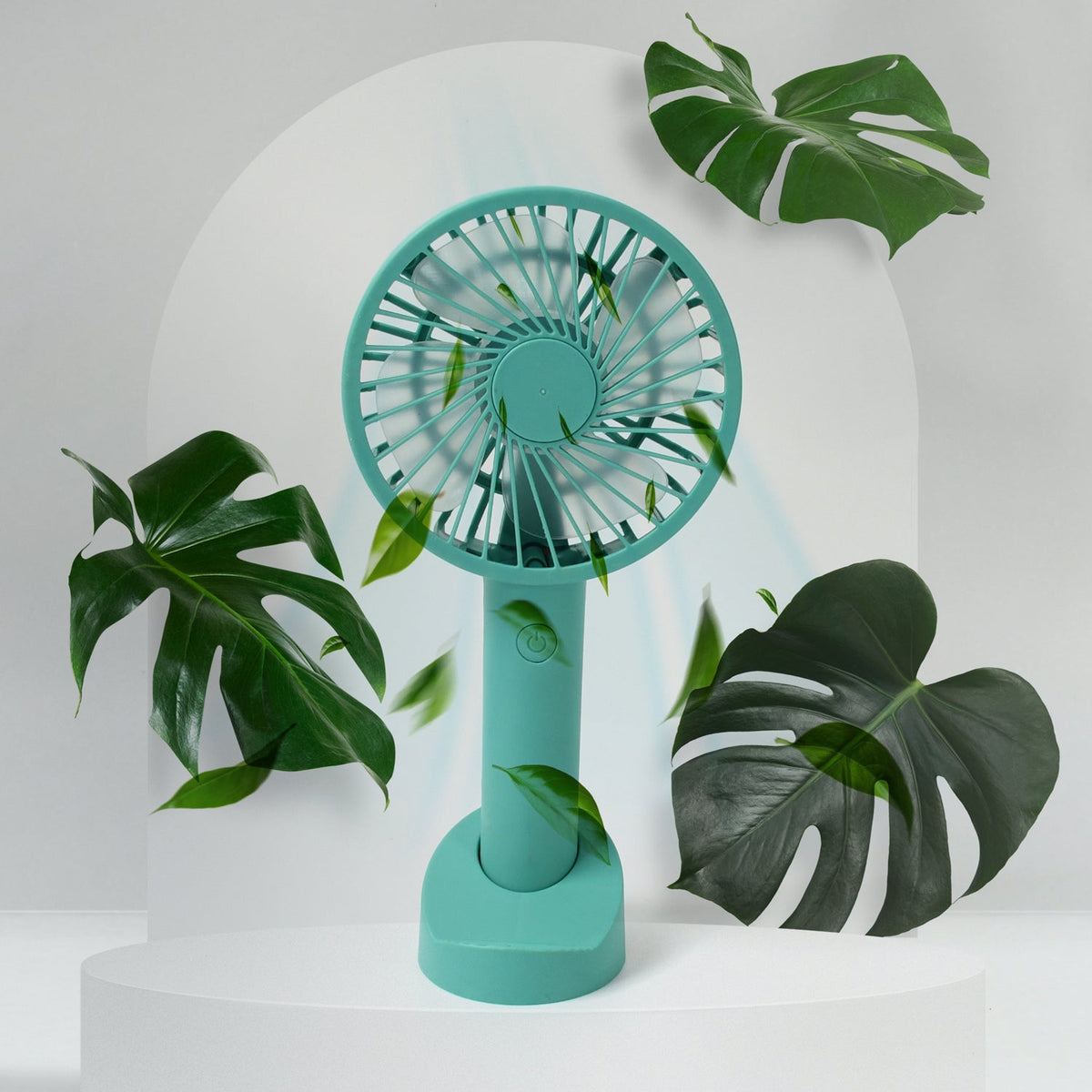 12842 Portable Handheld Fan With 3 Speeds Battery Operated Fan Rechargeable Multi Colors As Base Phone Holder Fan (Battery Included)