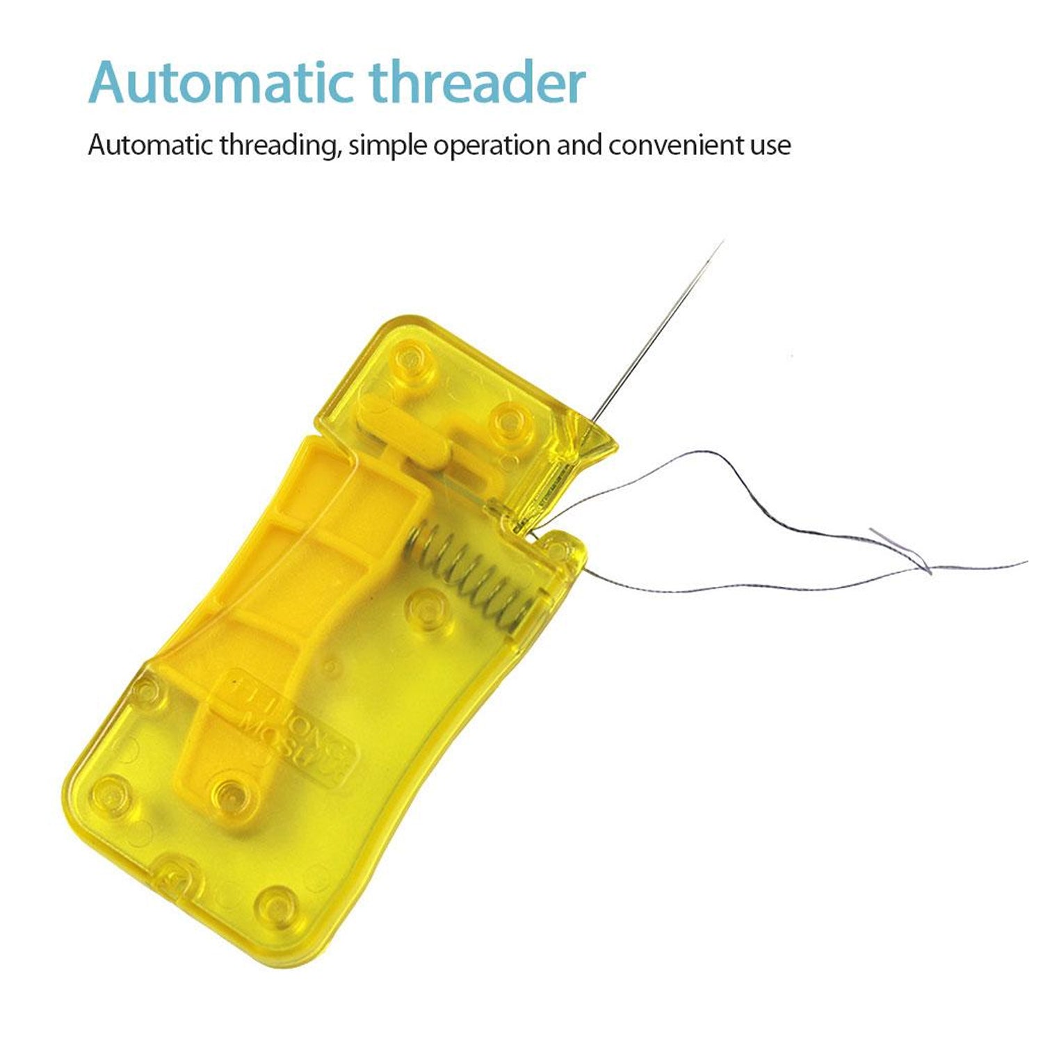 8456 Needle Threader, Stylish Appearance Comfortable Grip Lightweight Portable Automatic Needle Threader for Sewing for Home (1 Pc)