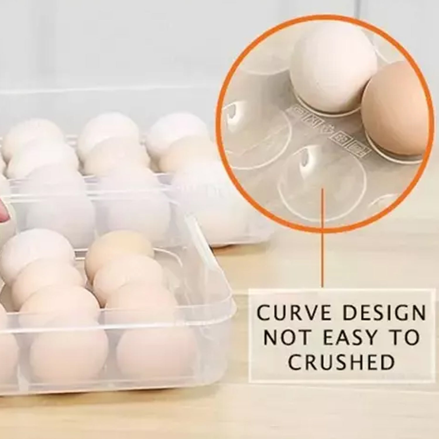 2643A Double Layer Premium 48 Grid Egg Storage Box for Egg Storage Container DeoDap