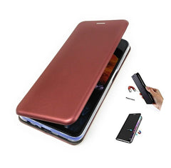 24401 Samsung's Autofocus Faux Leather Back Case Flip Cover | Foldable Stand | ID Card Slot | 1 Cash Slot | Flip Cover|| Man & woman Filp Cover