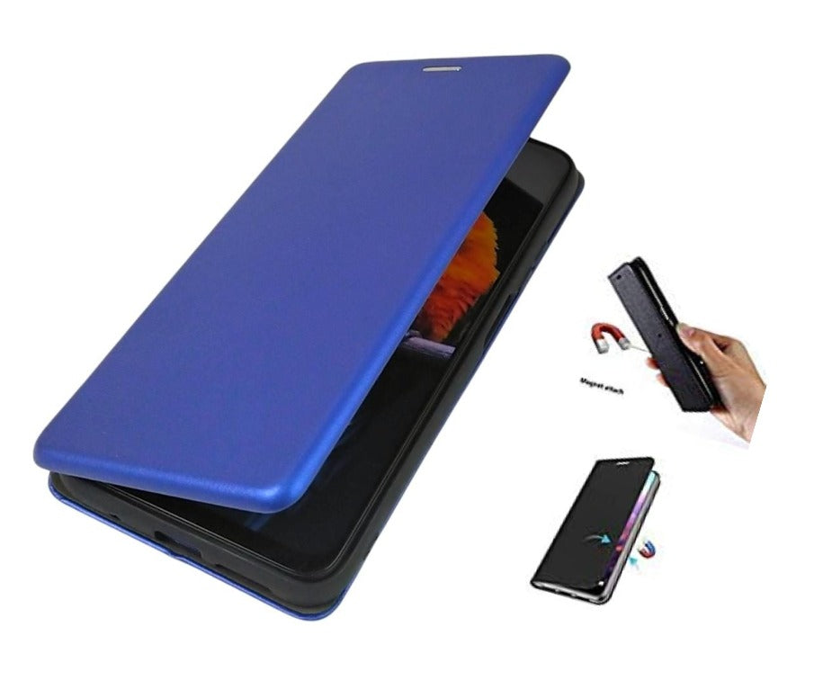 24401 Oppo's Autofocus Faux Leather Back Case Flip Cover | Foldable Stand | ID Card Slot | 1 Cash Slot | Flip Cover|| Man & woman Filp Cover