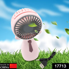 17713 Portable Small Electric Fan Handheld, Rechargeable Mini Student Handheld Dormitory Class Personal Fan