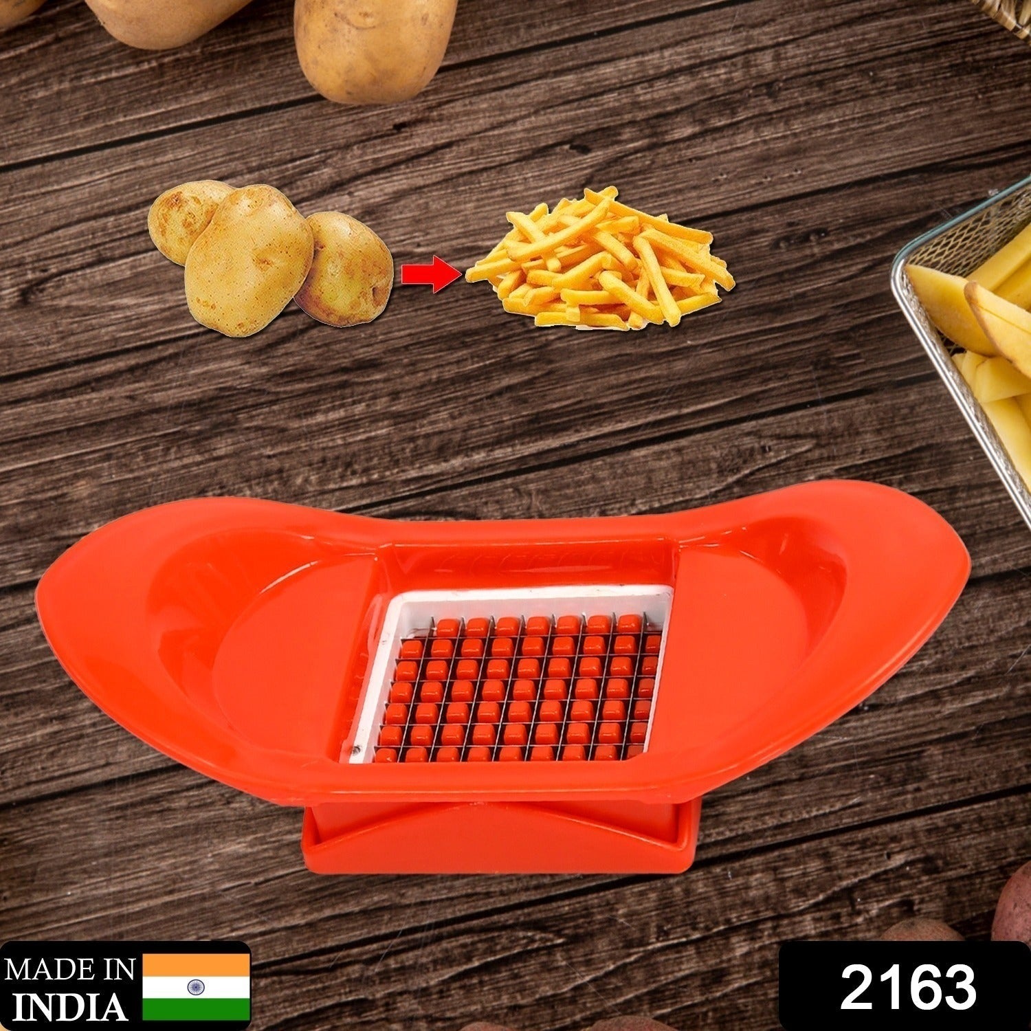2163 French Fry Fries Cutter Peeler Potato Chip Vegetable Slicer Cooking Tools Finger Chips Cutter