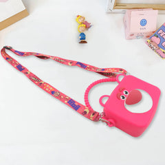 1218 Cute Cartoon Girls' Backpack, Shoulder Bag / Purse, Portable, Mini Silicone Handbag Girls, Children's Bag / Purse for For Girls Women, Gift Girls Bag Accessories (1 Pc )
