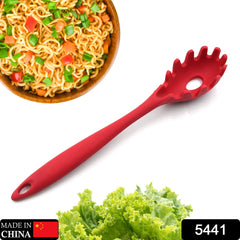 5441 Pasta Fork Silicone Cookware Spaghetti Strainer Server Spoon no Hurt The Pot High Temperature Resistant Nonslip.