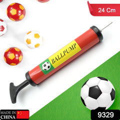 9329 Inflator Air Ball Pump Soft Bouncing Ball Development Kids Toy, Sports Plastic Pump for Soccer, Basketball, Football, Volleyball Ball (24 CM)
