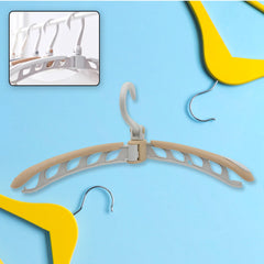 8807 Portable Folding 360 Degree Rotating Clothes Hangers Travel Foldable & Adjustable Accessories Foldable Clothes Hangers Drying Rack for Travel (1 Pc)