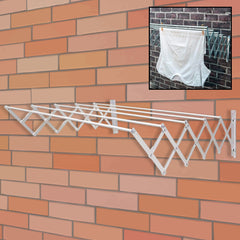 17562 Foldable Extendable Drying Rack | Suitable for Hanging All Types of Clothes | Ideal for Interior and Exterior, Made of High Resistance Aluminum for Bathroom Indoor Outdoor