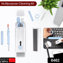 6462 7 in 1 Electronic Cleaner kit, Cleaning Kit for Monitor Keyboard Airpods, Screen Dust Brush Including Soft Sweep, Swipe, Airpod Cleaner Pen, Key Puller and Spray Bottle DeoDap