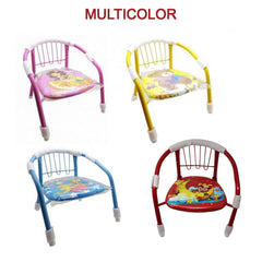 1257 Multicolor Cartoon Design Baby Chair with Metal Backrest Frame & Sound Seated Soft Cushion for kids & Toddlers (MOQ - 4 pcs) DeoDap