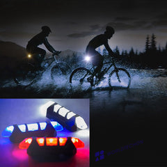 1617 Rechargeable Bicycle Front Waterproof LED Light (Blue) DeoDap