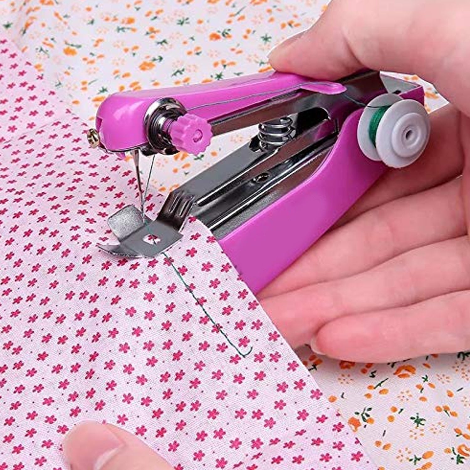 1237 Handy Stitching Stapler Machine Pocket Portable Mini Sewing Cordless Hand-Operated Manual Stitch Stapler Sillai Machine for Garment, Cloth DeoDap