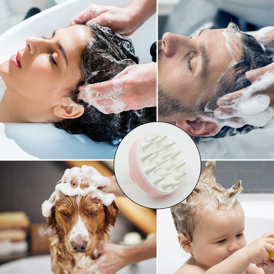 1469 Hair Scalp Massager Shampoo Brush, Scalp Care Hair Wash Brush Silicone Comb, Shampoo Brush (1 Pc)