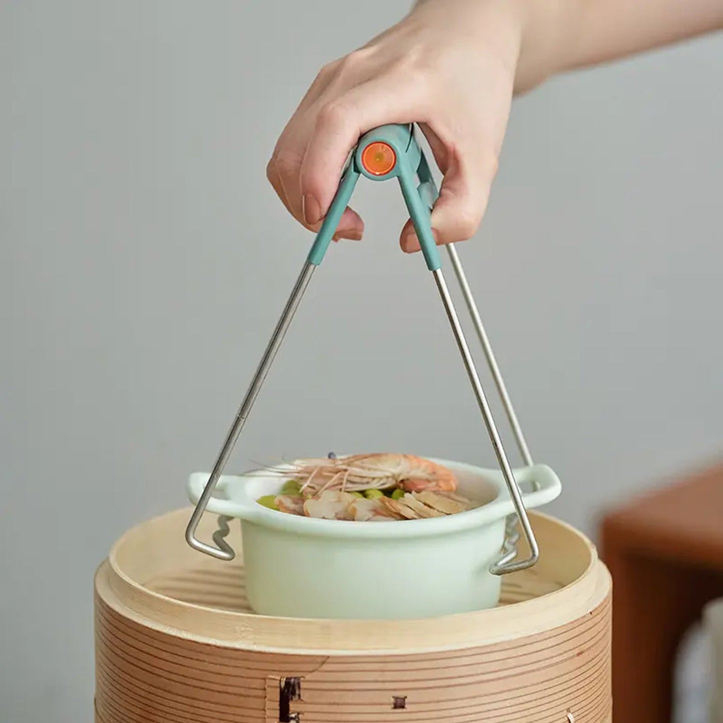 5906 Kitchen Tongs, Bowls Clip Wear‑Resistant Bowls Plates Clip Lifter For Restaurants for Kitchen (1 Pc)
