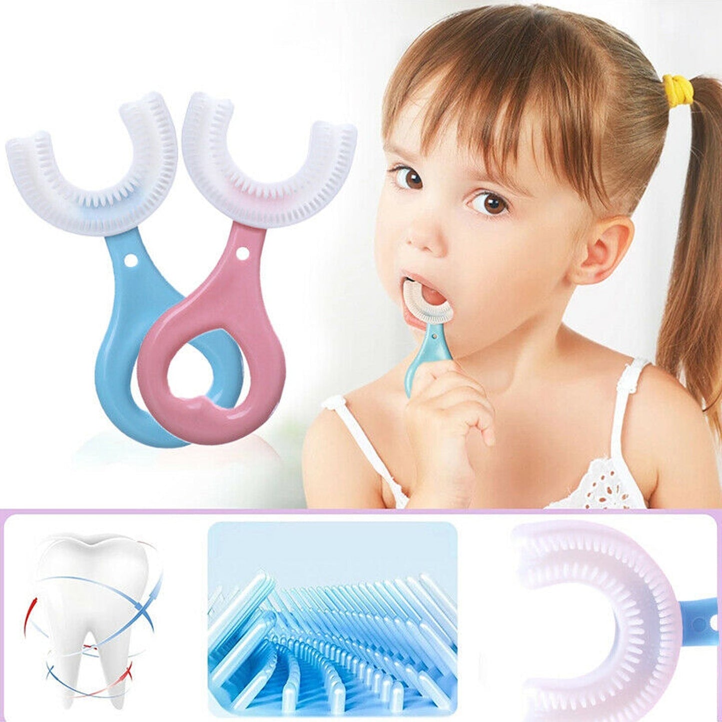 4774 Kids U S Tooth Brush used in all kinds of household bathroom places for washing teeth of kids, toddlers and children’s easily and comfortably. DeoDap
