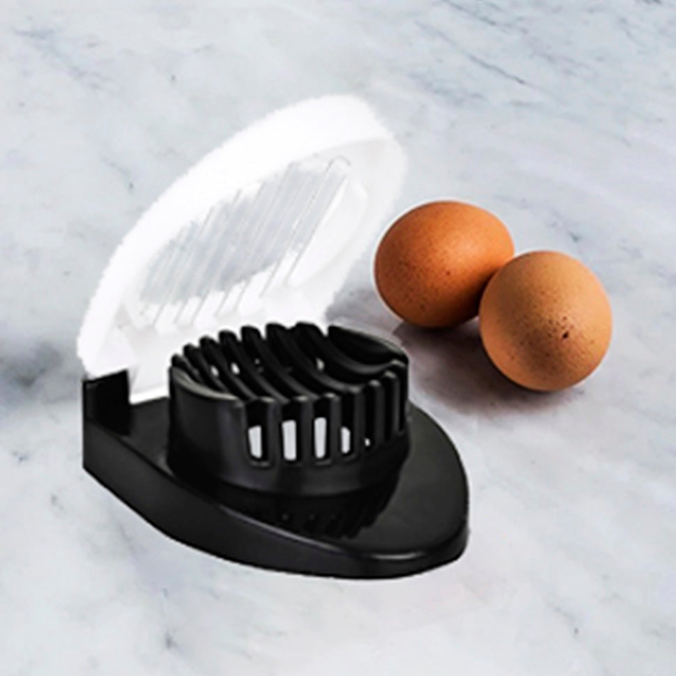 2129 Oval Shape Plastic Multi Purpose Egg Cutter/Slicer with Stainless Steel Wires DeoDap