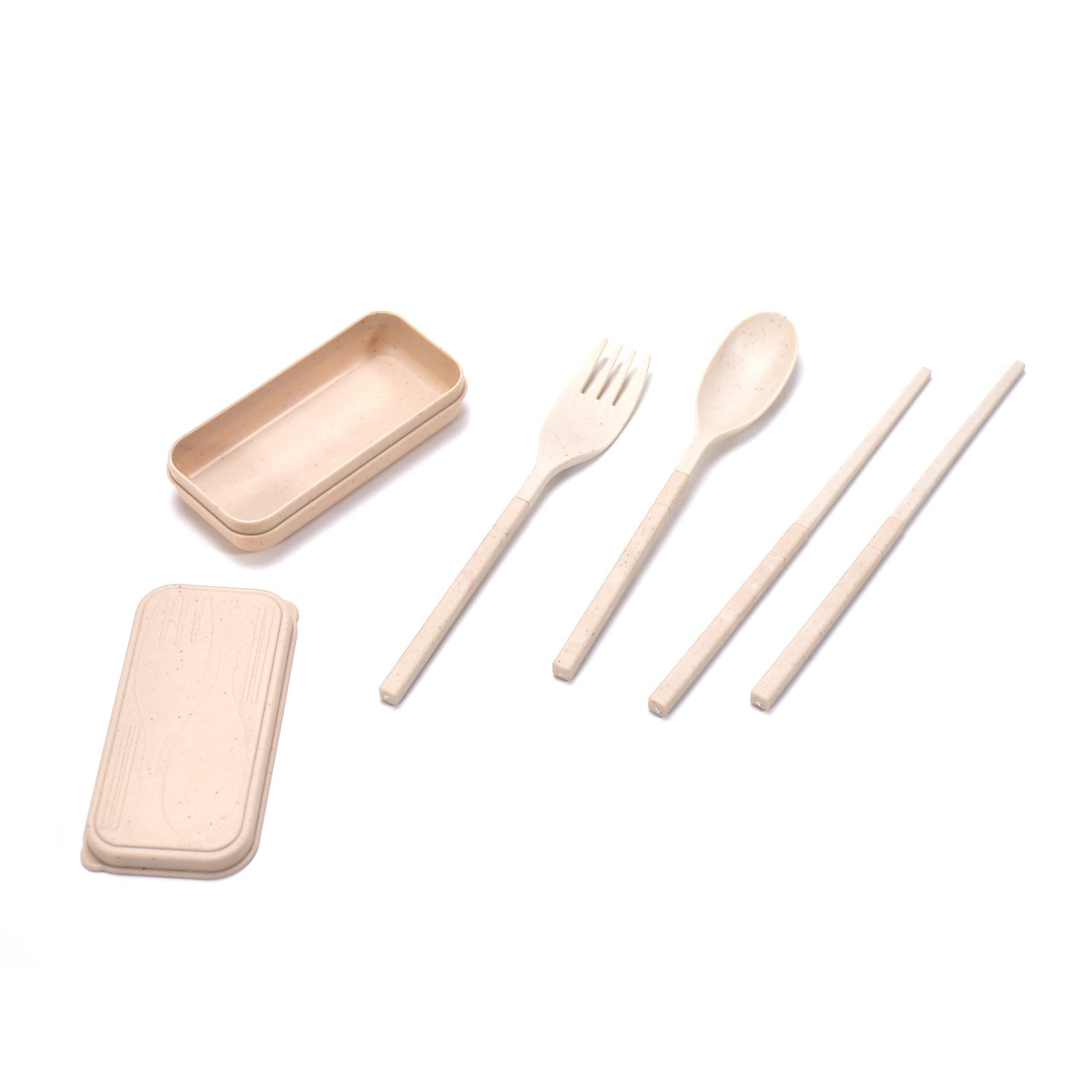 2243 Spoon Fork Chopsticks Set Dinnerware 3PCS/Set Lunch Tableware Detachable Cutlery Portable Travel Kitchen Accessories DeoDap