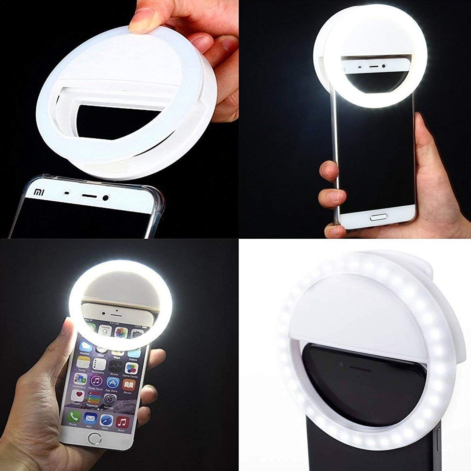 4786 Selfie Flash Ring Light with 3 Level of Brightness,Selfie Ring Light used for applying bright shade over face during taking selfies and making videos for Photography Video Calling for Smart Phones Tablet (1 Pc)