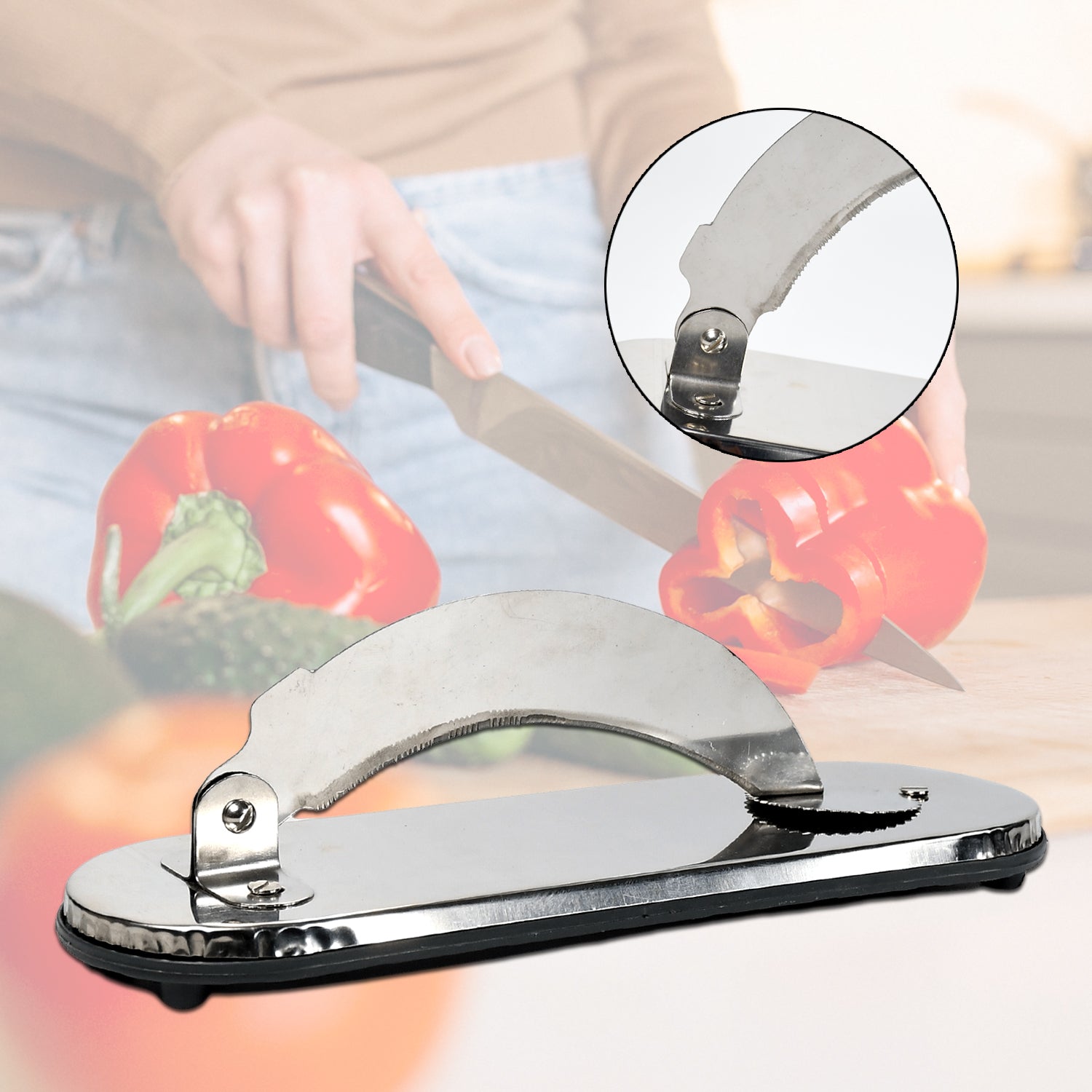 2841 Steel Vegetable Cutter Premium Quality Cutter For Fruit , Vegetable & Meat Cutting Use DeoDap