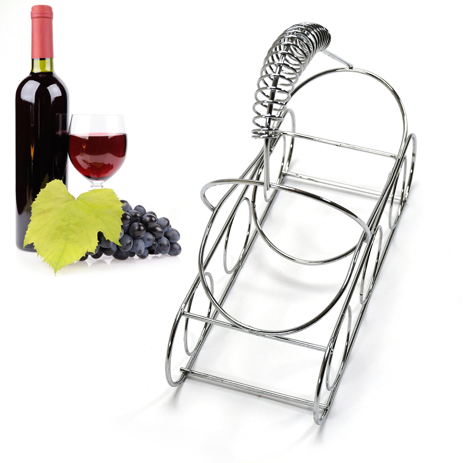 5160 Wine Bottle Rack Steel 25cm For Party & Wedding Use DeoDap