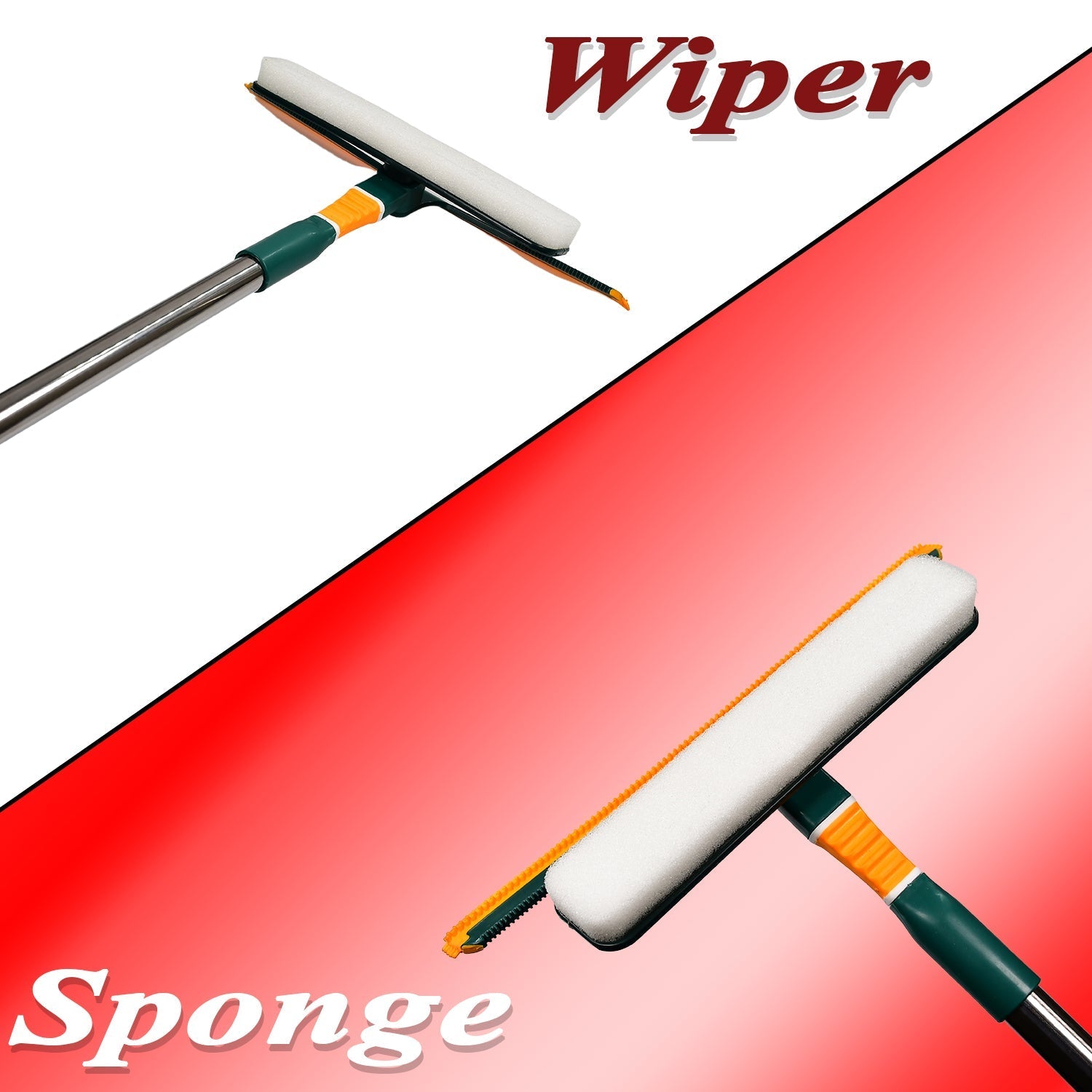6252 3 IN 1 GLASS WIPER USED IN ALL KINDS OF HOUSEHOLD AND OFFICIAL PLACES FOR CLEANING AND WIPING OF FLOORS, GLASSES AND DUST ETC. DeoDap