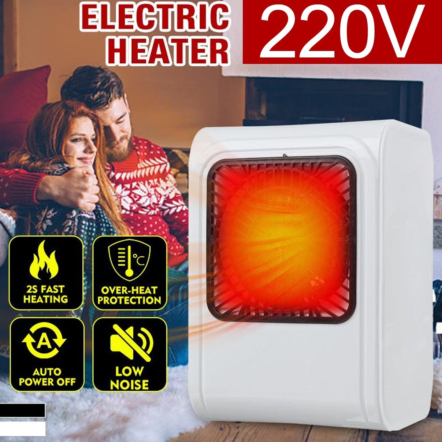 6645 Warm Wind Room Heater 220V Heater For Office & Bedroom Use Heater DeoDap