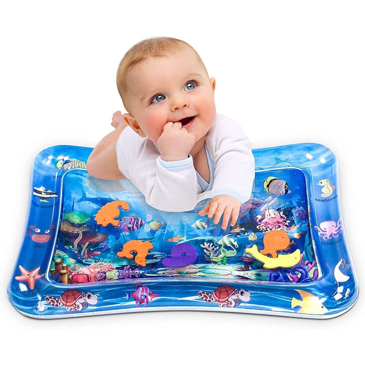 8090B Baby Kids Water Play Mat Toys Baby Slapped Pad Water & Leak Proof Baby Carpet Inflatable, Fun & Play Centre Indoor and Outdoor Water Play Mat DeoDap