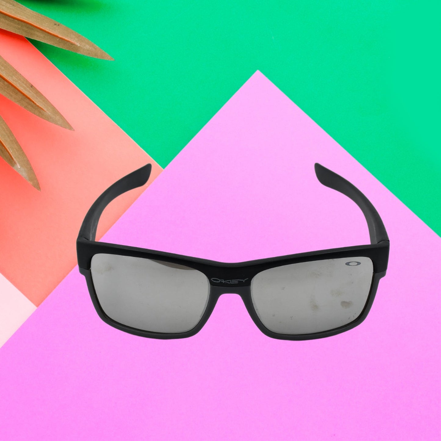 7759 UV Protected Clear Lens Square Sunglasses, Protect Sunglasses | Clear Vision Glasses for Driving Car & Bike Riding Black Glasses for Men and Women