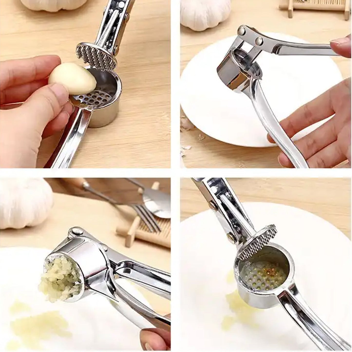7025 GARLIC PRESS ALL ALUMINUM EASY TO USE WITH LIGHT WEIGHT WITHOUT DIFFICULTY COOKING BAKING, KITCHEN TOOL, DISHWAHER SAFE (1 Pc)