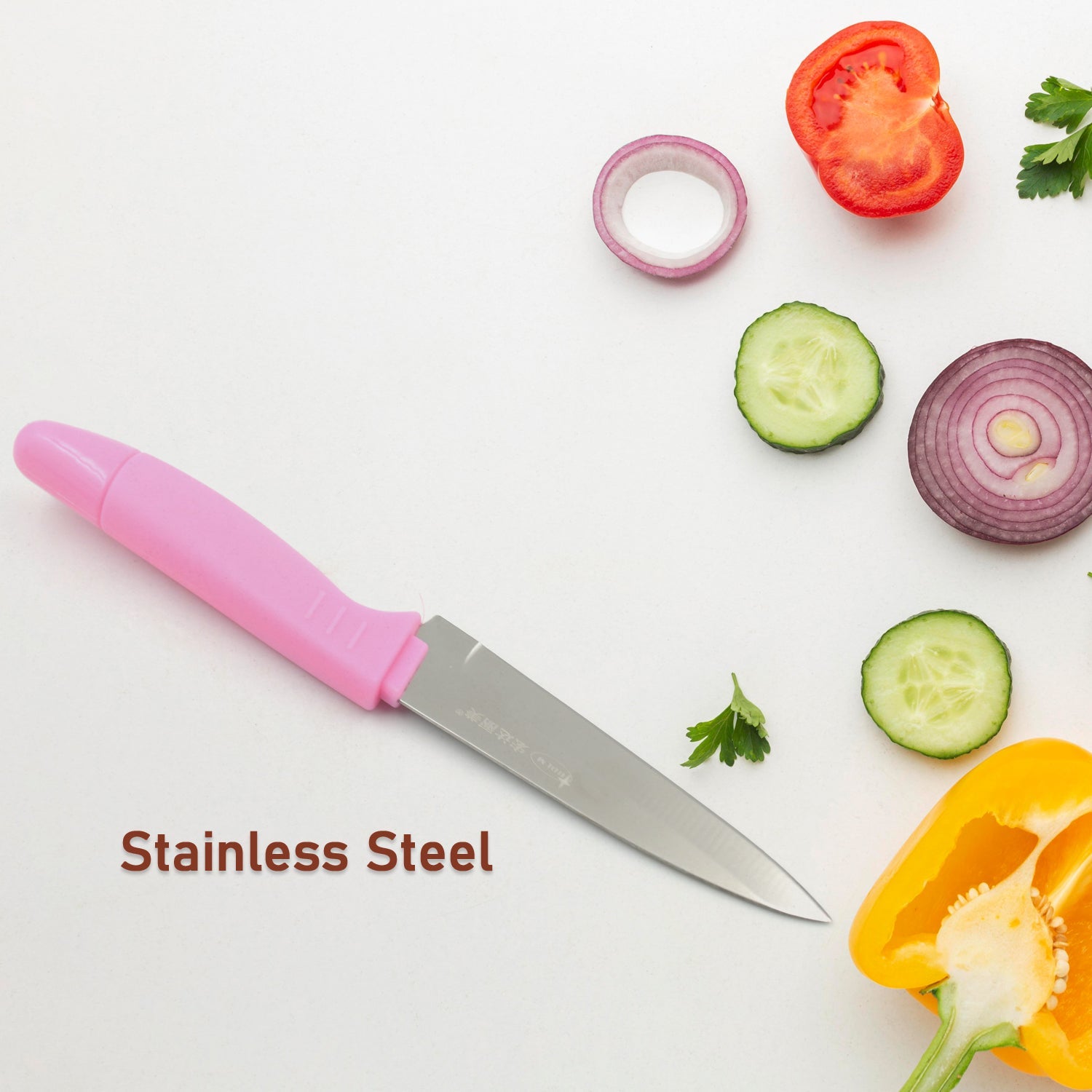 5838 Stainless Steel Fruit Knife, New Sharp and Durable Fruit Knife Small, Comfortable Non-slip Handle, with Protective Cover, Suitable for Most Types of Vegetables and Fruits(1 Pc)
