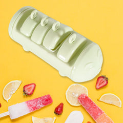 5596 CARTOON SHAPE MOLD ICE CANDY, POPSICLE MOLD ICE, PLASTIC ICE CANDY MAKER KULFI MAKER MOLDS SET WITH 4 CUPS (1 PC / MULTICOLOR)
