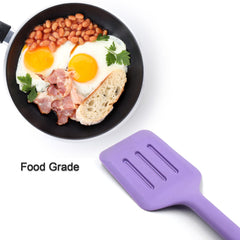 5460 Food Grade Silicone Non-stick Spatula - Resistant Spatula Turner Kitchen Cooking Tool Utensils for Eggs, Fish, Burgers (33cm)