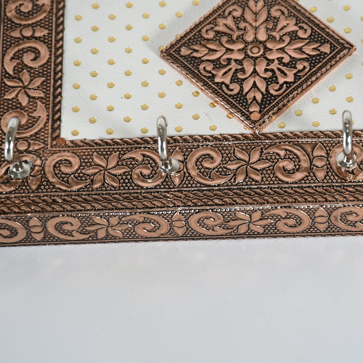 7598 Handicraft Meenakari Wooden keyholder | Wall Hanging Key Holder Style for Your Home Decor & Gift Keys Stand for Entryway, Kitchen, Office, Bedroom Decorative Keys Organizer keyholder (2 Pc Set)