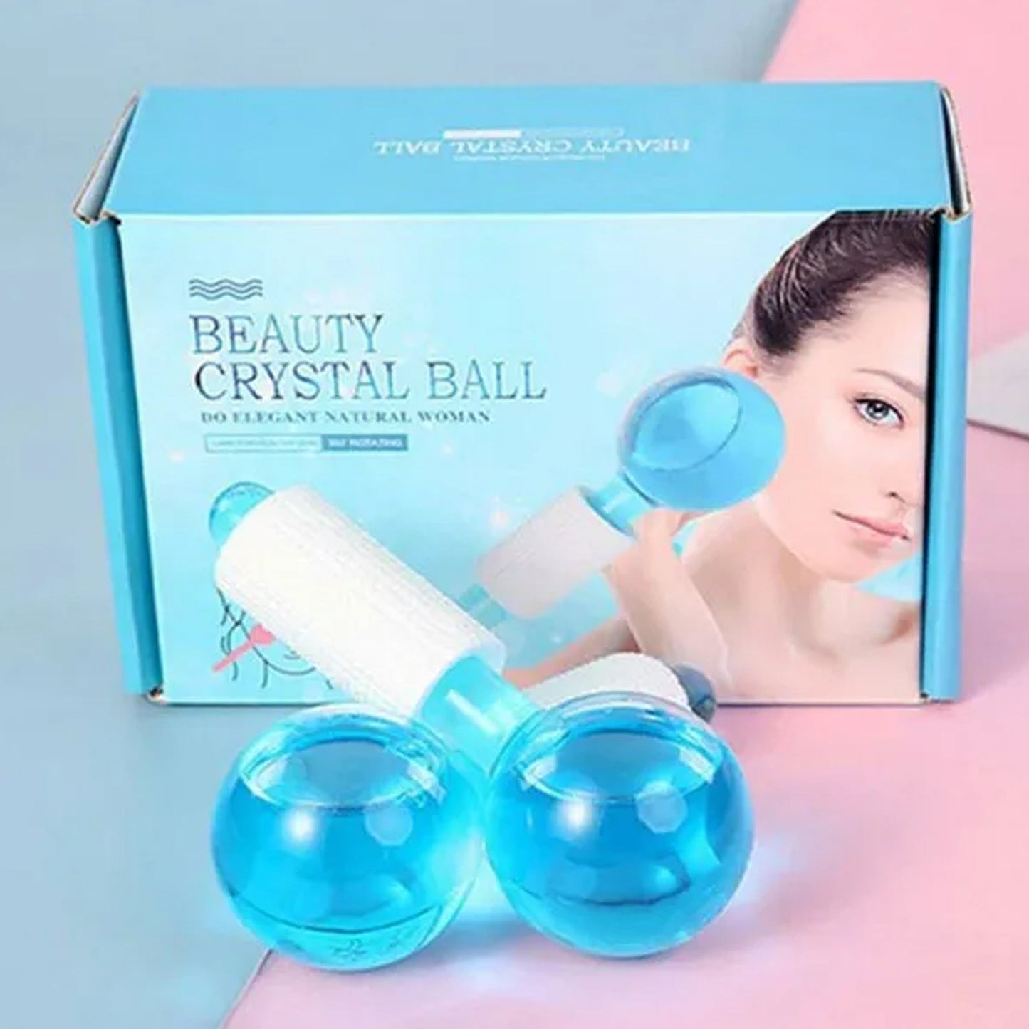 6200 Facial Massage Ice Ball Face Massager Ball Ice Face Roller Crystal Eyes Massager DeoDap