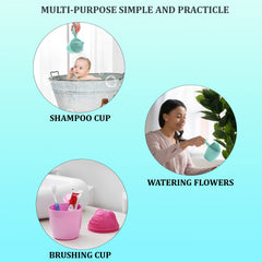 7697 Baby Shampoo Shower Cup Safe Soft Bathing Water Scorpion Baby Bath Tumbler Hair Washing Mug Rainer DeoDap