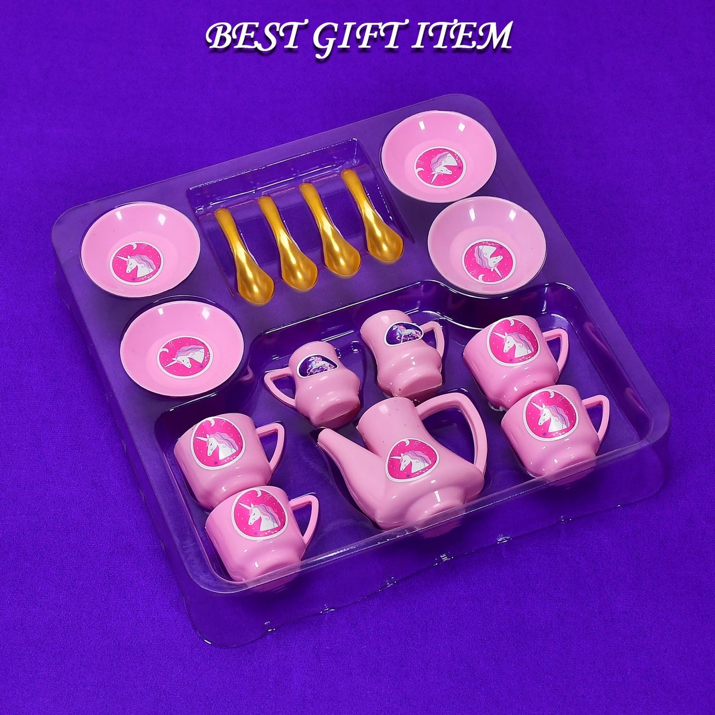 4459 ﻿Tickles Tea toy Set | Coffee Kitchen Plastic Set Toy for Kids, Boys & Girls (15Pcs) DeoDap