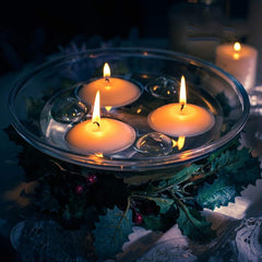 12503 Floating Candle Light Candle Holder Set, Romantic Atmosphere Creates Water Container, Coffee Table Decoration, Send Candles, Table Decorations, Romantic Atmosphere (1 Pc)