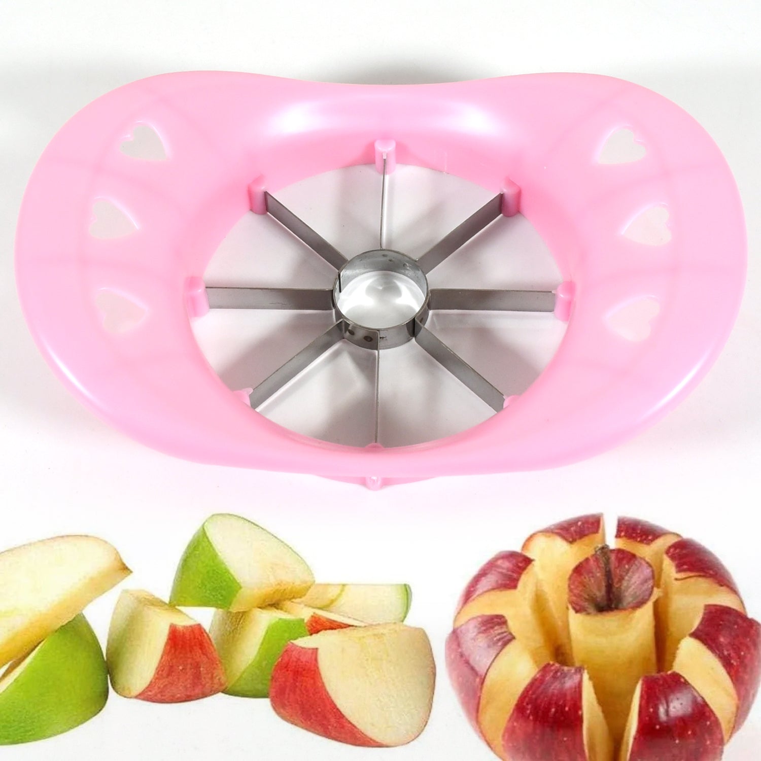 8187 Multi Purpose Fruit Slicer Apple Cutter Regular With 8 Stainless Steel Blades Apple Slicer (1 Pc)