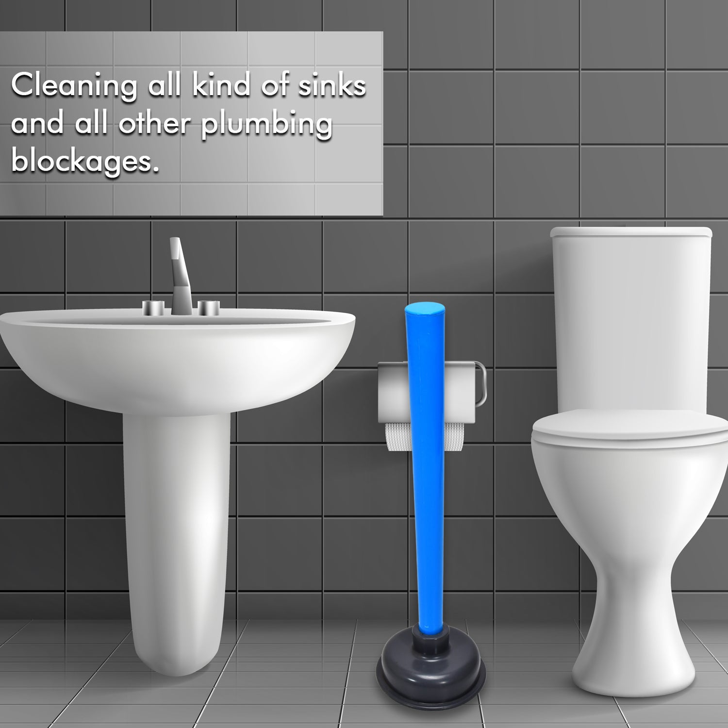 4025 Multifunctional Toilet Plunger, Toilet Blockage Remover Suction Device DeoDap