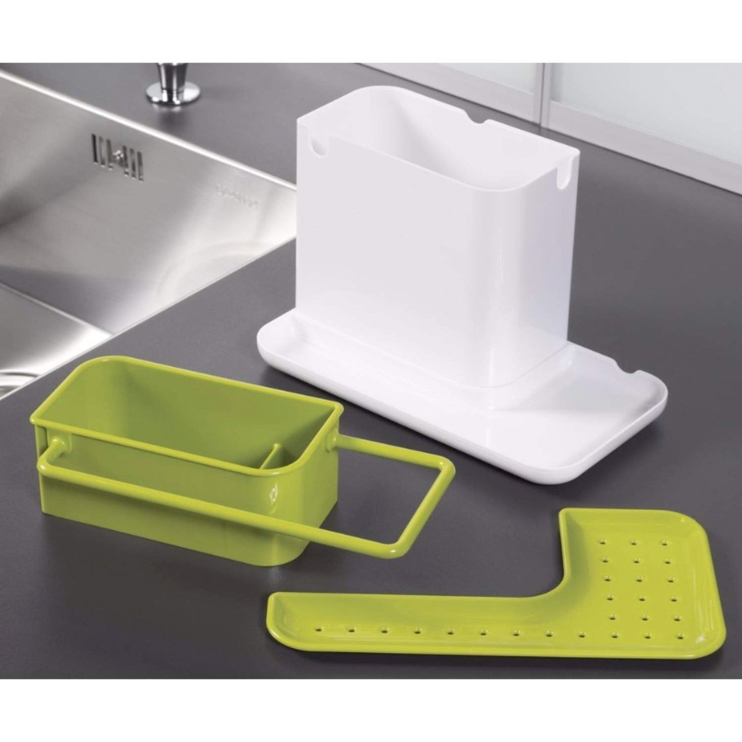 2155 3in1 Stand for Kitchen Sink Plastic For Kitchen Use DeoDap