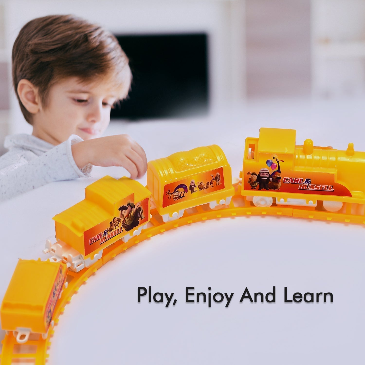 4472 Kids Toy Train High Speed Big Train Play Set Toy Battery Operated Train Set DeoDap