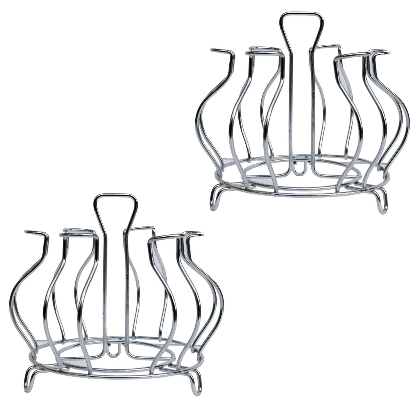 2134 Stainless Steel Glass Holder Glass Hanging Organizer for Kitchen Bars Pubs DeoDap