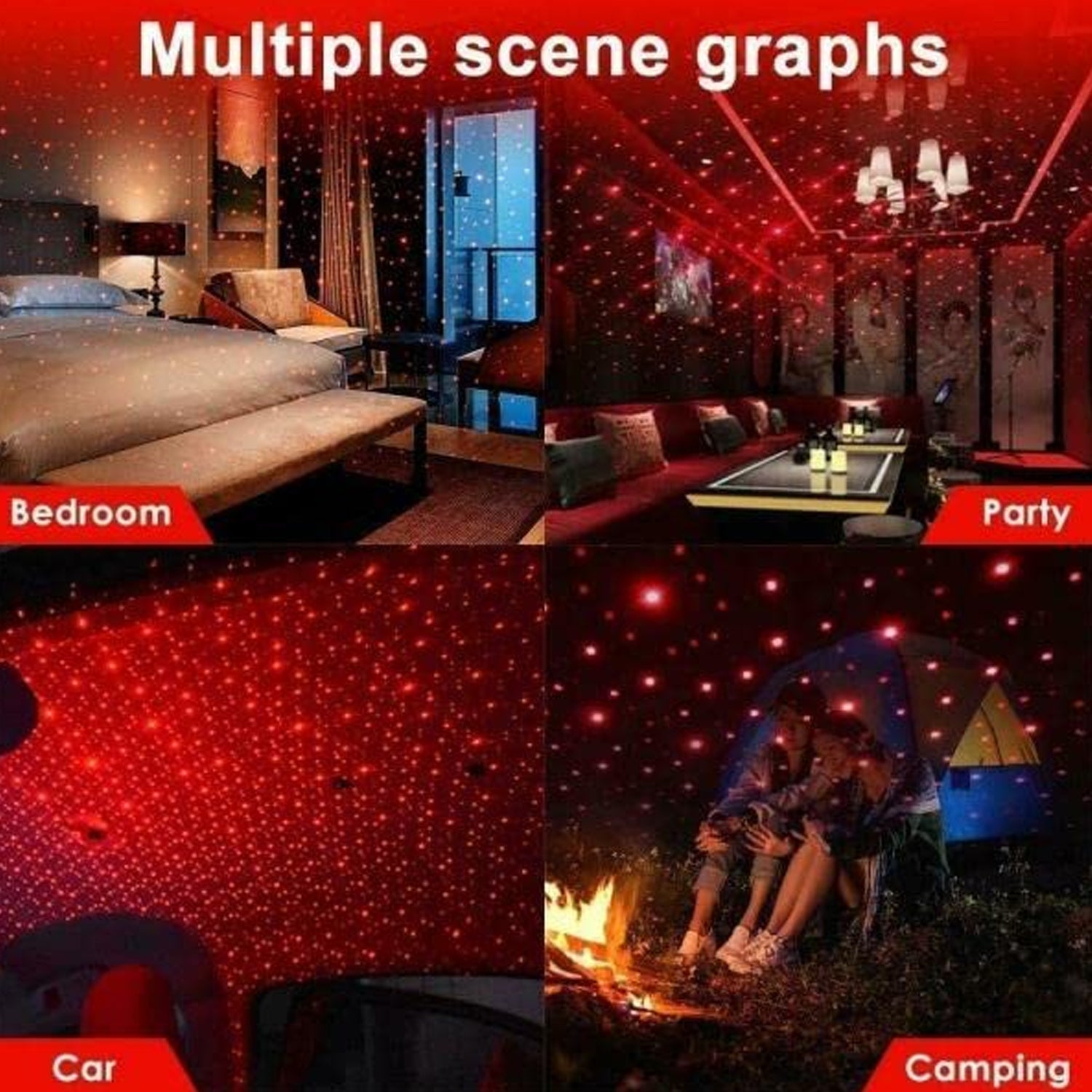 7290  Multipurpose Laser Light Light Galaxy Night Sky Ambiance Laser Micro Projector Atmosphere Ambient Roof Usb Light, Car, Ceiling, Bedroom for Party (1 Pc)