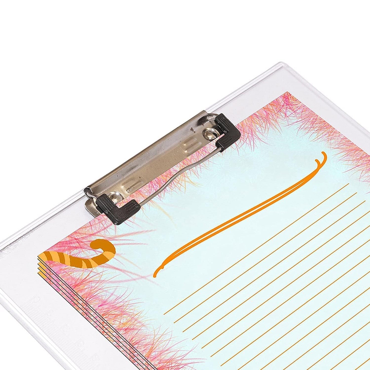 4080 Transparent Premium Exam Pad Best for Students in All Exams Unbreakable Flexible Board with a Centimeter Measuring Side Pad For School & Exam Use DeoDap