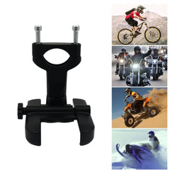 12674 Full Metal Body Bike & Scooty 360 Degree Rotating Mobile Holder Stand for Bicycle, Motorcycle, Scooty for Maps and GPS Navigation Fits All Smartphones (1 Pc)
